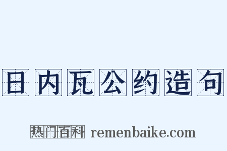 日内瓦公约造句是什么意思的图片
